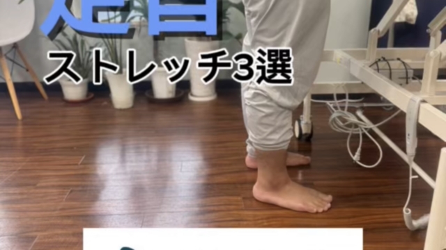 目指せ足関節背屈シリーズpart３